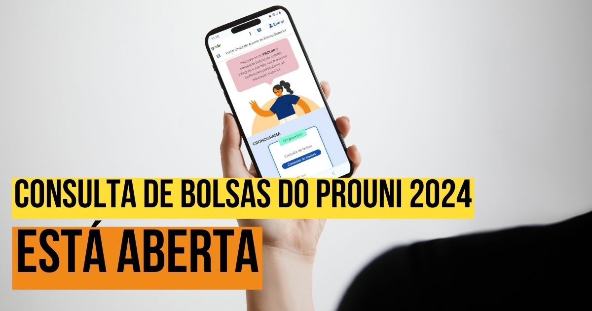 Consulta de bolsas do prouni 2024 est aberta