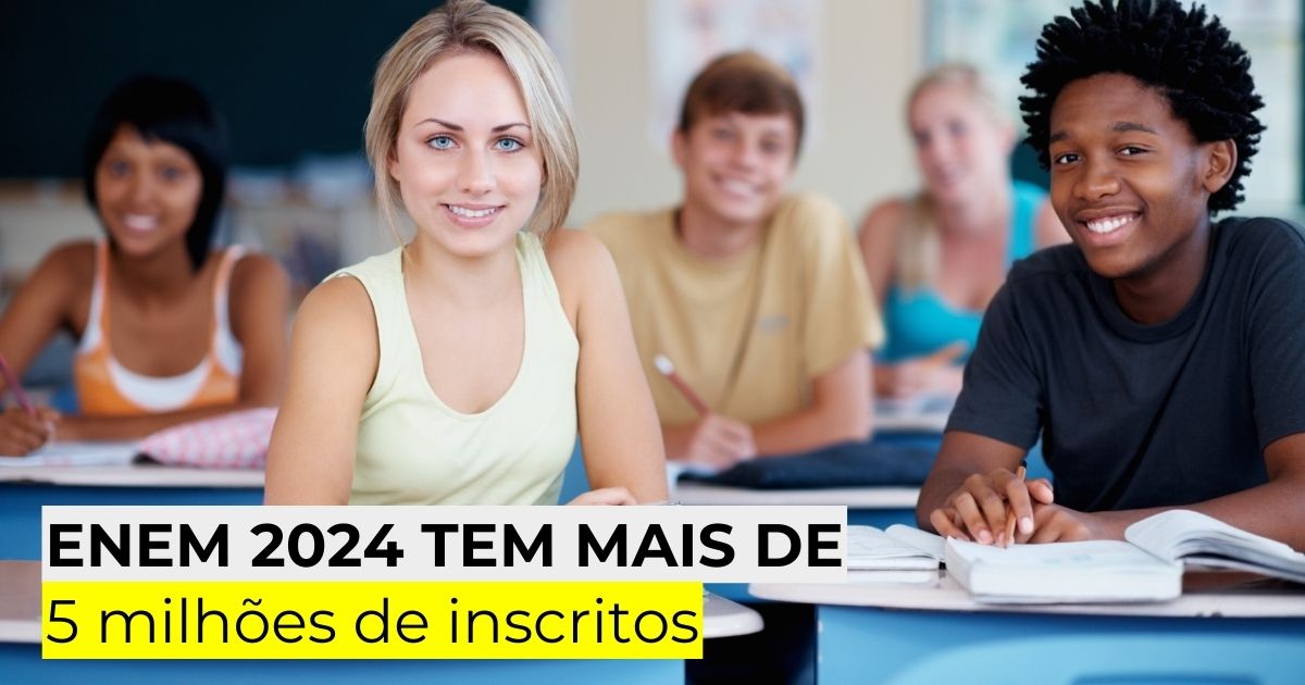 Enem 2024 tem mais de 5 milhões de inscritos