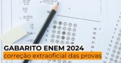 Gabarito Enem 2024: correção extraoficial das provas