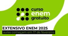 Extensivo Enem 2025: aulas começam em 17 de fevereiro