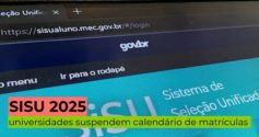 Sisu 2025: universidades suspendem calendário de matrículas