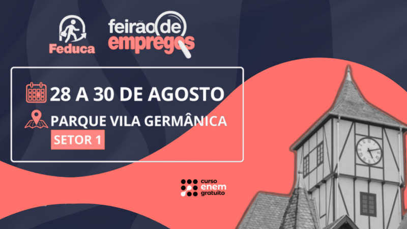 Rede Enem promove palestra gratuita em Blumenau durante a Feira de Educação Profissional