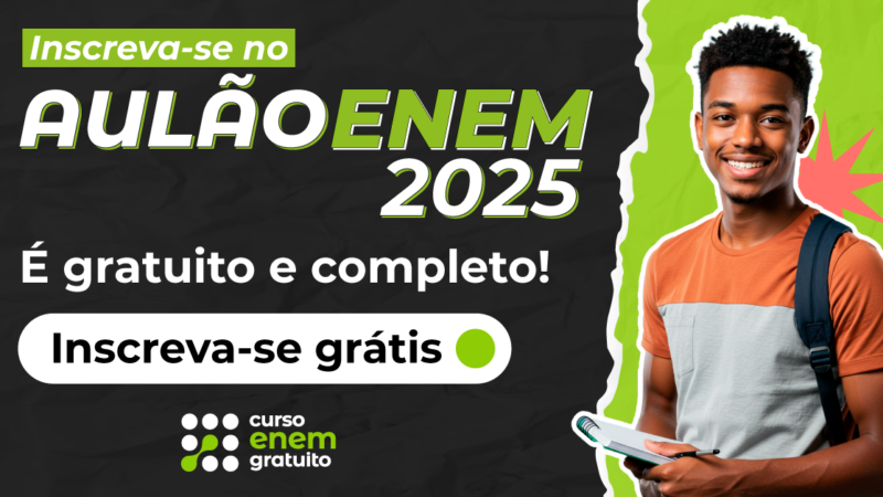O Aulão Enem 2025 tá chegando!