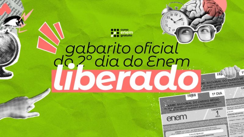 Gabarito oficial do Enem 2025 (2º dia) já está disponível! Veja como calcular sua nota