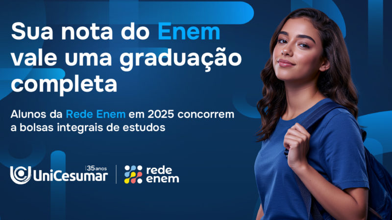 Concorra a mais 5 bolsas de estudo 100% pela UniCesumar!