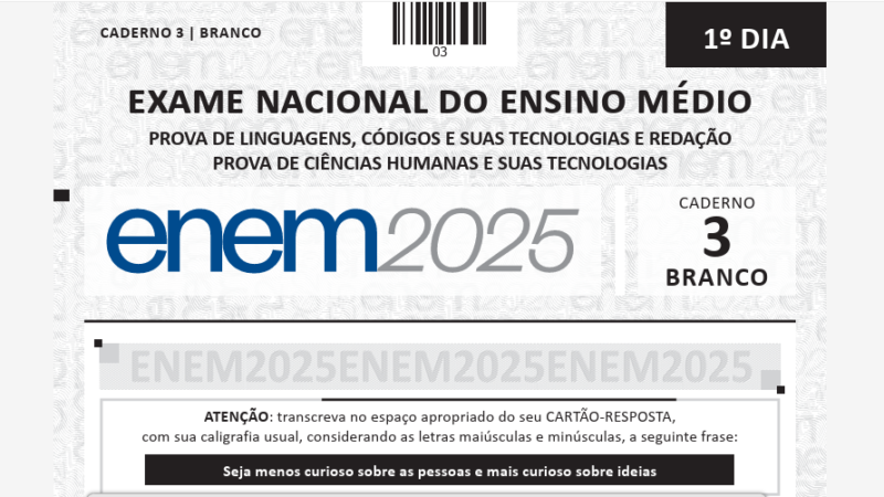 Enem 2025: notas dos treineiros já estão liberadas!