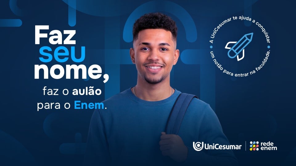Vem aí os Aulões de revisão do Curso Enem Gratuito