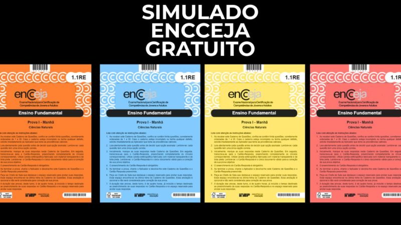 Simulado Encceja: testes rápidos de todas as matérias
