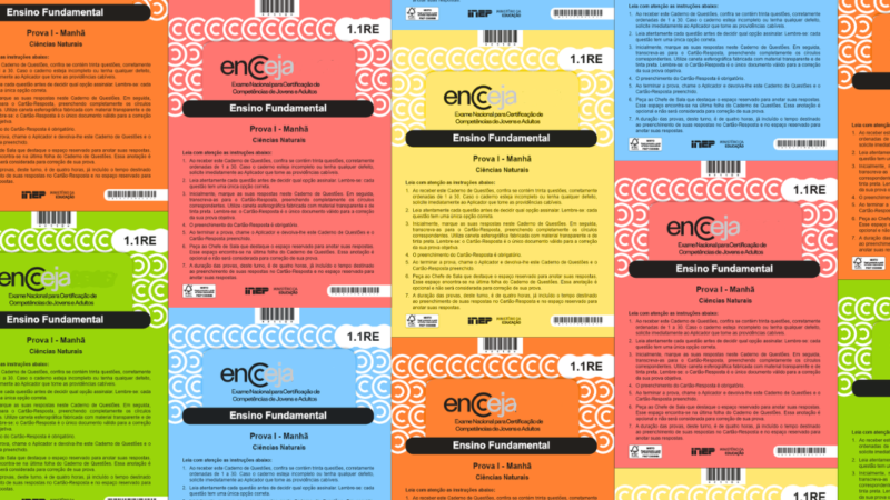 Encceja 2026: o que levar para a prova neste domingo (23/08)