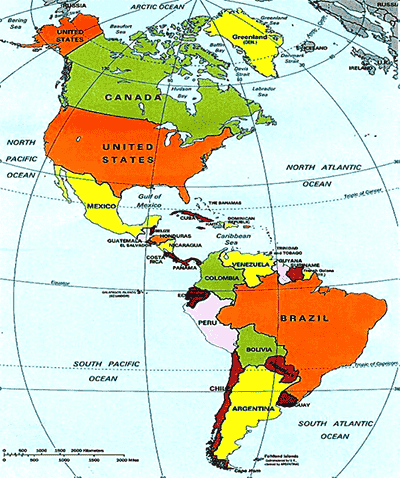 Geografia Enem – O Continente Americano: Colonização e características
